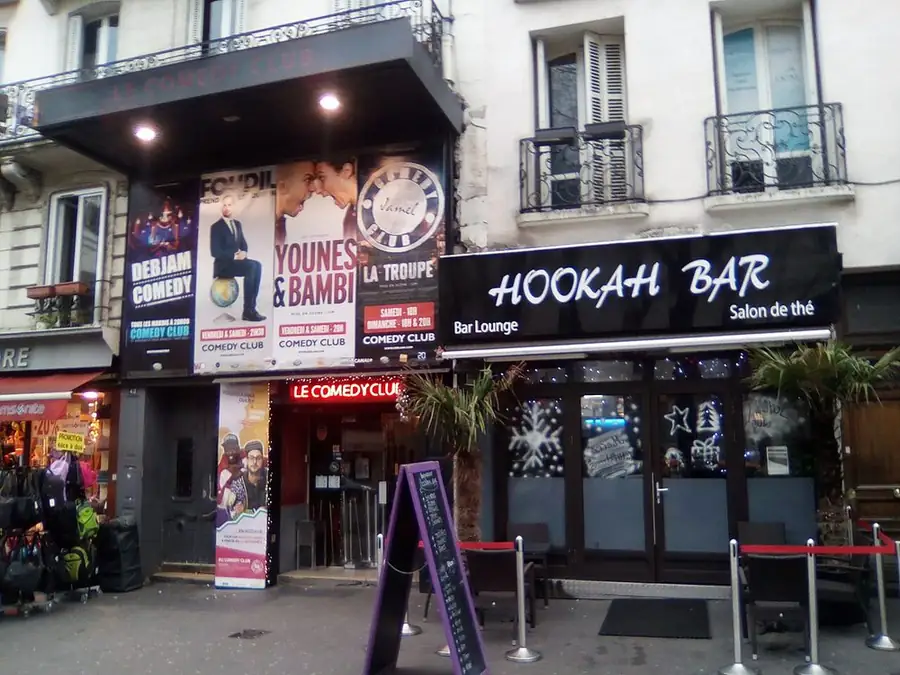 The front of Le Comedy Club, home of the Jamel Comedy Club, on boulevard Bonne-Nouvelle, Paris