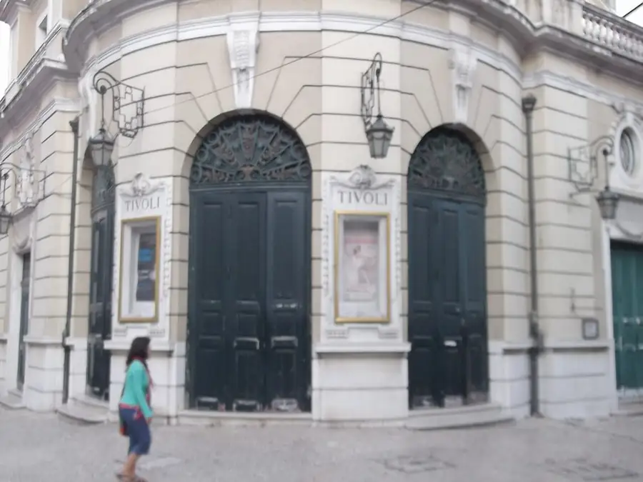 The Teatro Tivoli's arched doors and stone front on Avenida da Liberdade, Lisbon
