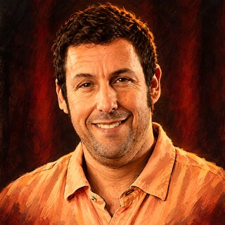 Caricature portrait of Adam Sandler