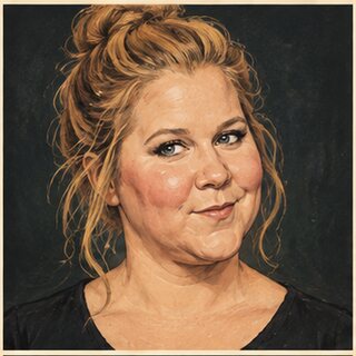 Caricature portrait of Amy Schumer