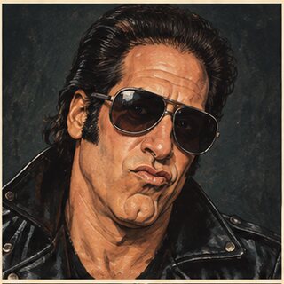 Caricature portrait of Andrew Dice Clay