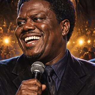 Caricature portrait of Bernie Mac