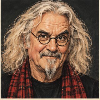 Caricature portrait of Billy Connolly
