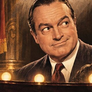 Caricature portrait of Bob Hope