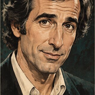 Caricature portrait of David Steinberg
