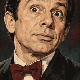 Caricature portrait of Dick Shawn