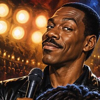 Caricature portrait of Eddie Murphy
