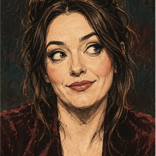 Caricature portrait of Fern Brady