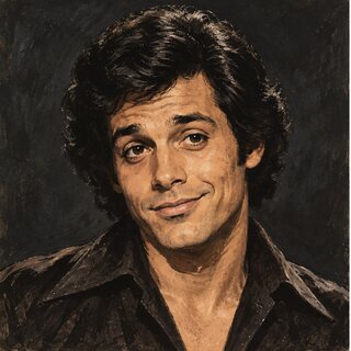 Caricature portrait of Freddie Prinze