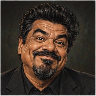 Caricature portrait of George Lopez