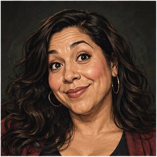 Caricature portrait of Gina Brillon