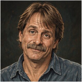 Caricature portrait of Jeff Foxworthy
