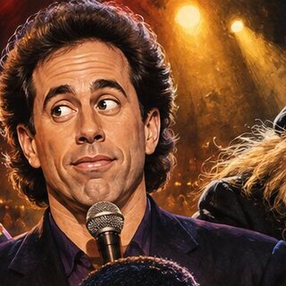 Caricature portrait of Jerry Seinfeld