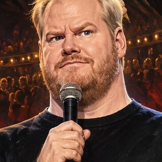 Caricature portrait of Jim Gaffigan