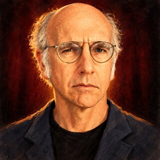 Caricature portrait of Larry David