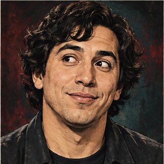 Caricature portrait of Marcello Hernández