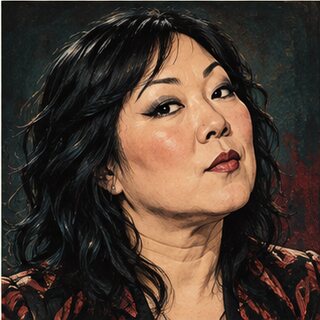 Caricature portrait of Margaret Cho