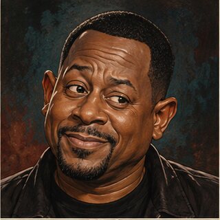 Caricature portrait of Martin Lawrence