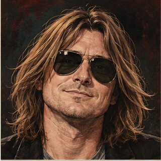 Caricature portrait of Mitch Hedberg