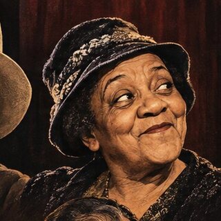 Caricature portrait of Moms Mabley