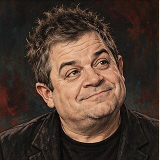 Caricature portrait of Patton Oswalt