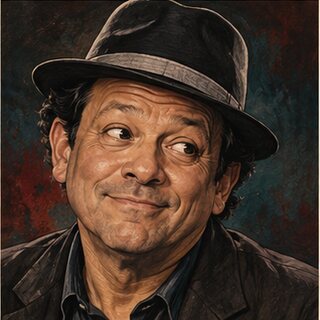 Caricature portrait of Paul Rodriguez