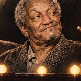 Caricature portrait of Redd Foxx
