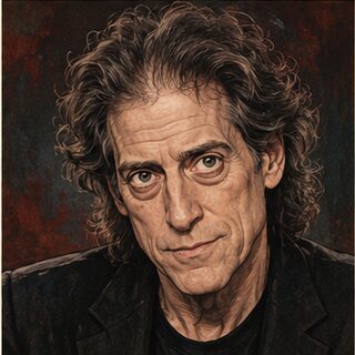 Caricature portrait of Richard Lewis