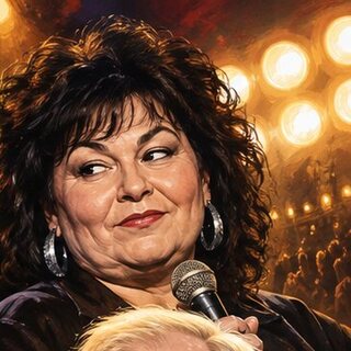 Caricature portrait of Roseanne Barr