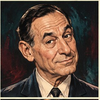 Caricature portrait of Shelley Berman