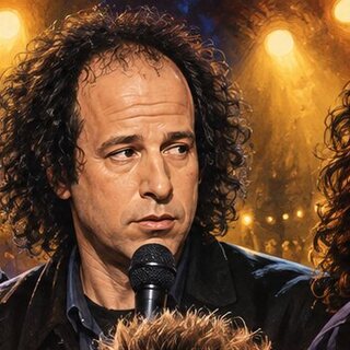 Caricature portrait of Steven Wright