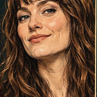 Caricature portrait of Veronika Slowikowska