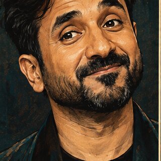 Caricature portrait of Vir Das